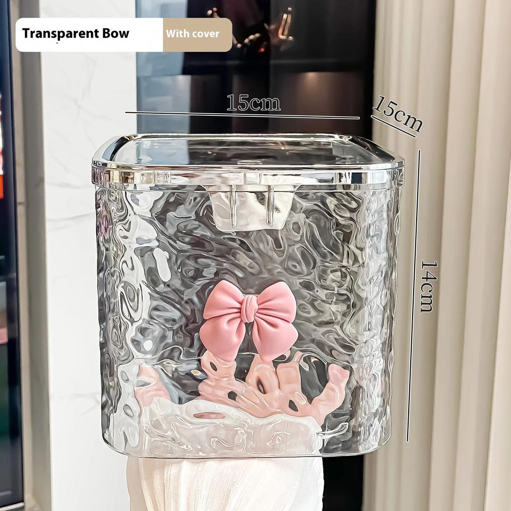 Organizer na akcesoria do włosów do sypialni, Pudełko do przechowywania, Przezroczysty akrylowy organizer na opaski, kokardy, organizacja wacików kosmetycznych, łazienka