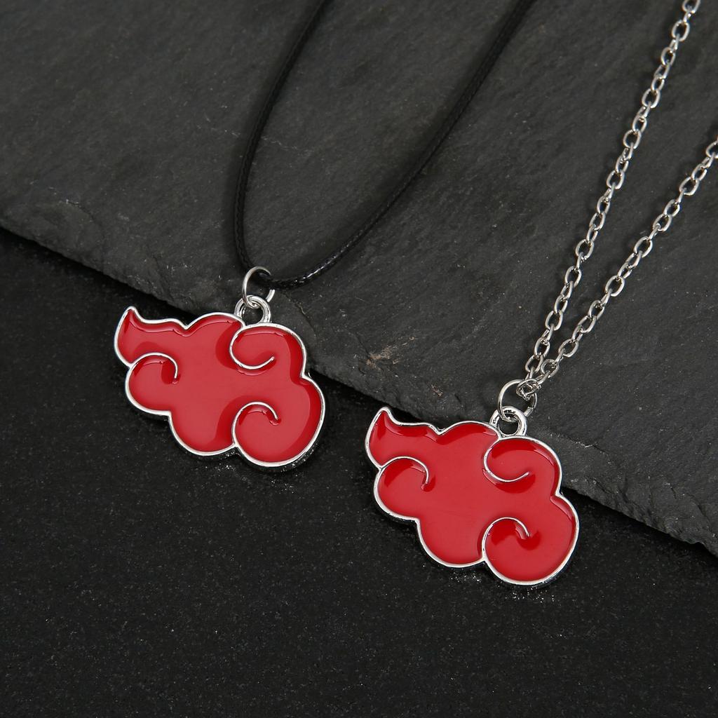 Hot Sale New Anime Naruto Akira Organization Red Cloud Necklace Keychain Bag Pendant
