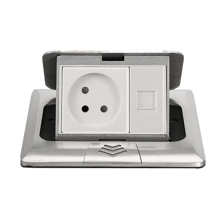 Concealed RJ45 Network Floor Pop-up Socket