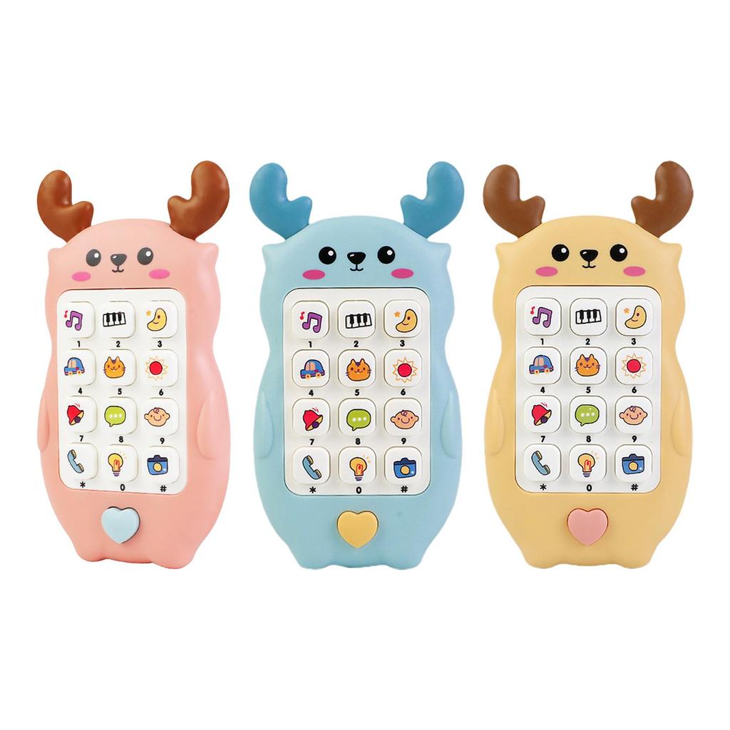 Electronic Learning Smartphone Toy Baby for Toddler 6 Months+ Pink