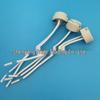 High-Temperature Resistant Ceramic Lamp Holder for G4/G5.3/6.35 Shadowless Bulb, Microscope Lamp Head, Halogen Lamp Base.