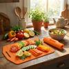 Anti-Slip Kitchen Chopping Mat Flexible Food Prep Tool Silicone Cut Board Apartment Living
