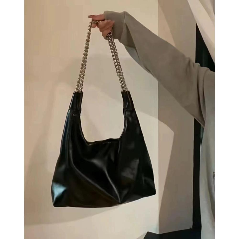 

Bag Women s Large Capacity Korean Chain Tote Bag Versatile 2023 New Bag Fashion Commuter Women s Bag Shoulder Bag чорний