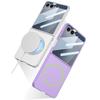 Luxury Slim Matte Magsafe Phone Case for Samsung Galaxy Z Flip 7 Flip7 ZFlip7 Built-in Screen Protector Full Protection Cover