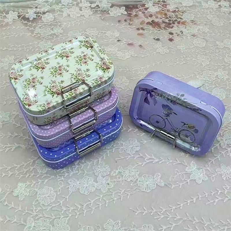 Rust Resistant Vintage Metal Storage Canister with Lid Food Safe Cookie Candy Snack Container for Farmhouse Kitchen Decor