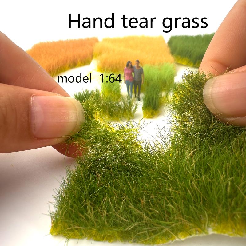 1,2 cm Simulationsrasen Rasenmodell Grasbüschel Pflanze Vegetation Plattform Dekor DIY Sandtisch/Eisenbahn/Gartenszenerie 1 Box