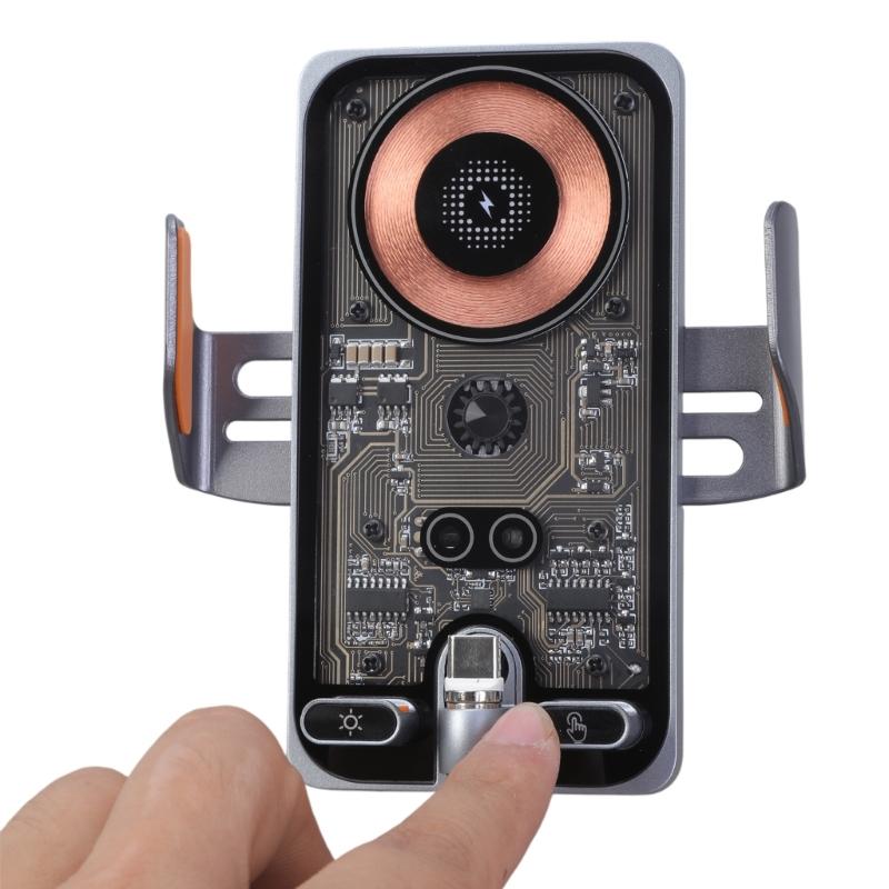 Quick Charging Car Phone Stand 66W Wireless Charges High Speed Wireless Charging Car Mount Intelligent Clamping Wireless