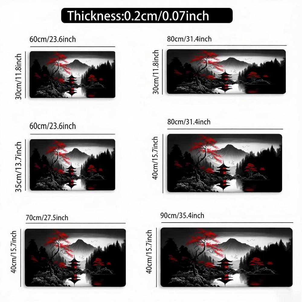 Large Night Moonlight Mouse Pad Laptop Antislip Esports Offices Cool Desk Mat Game Player Mousepad Mini Pc Desktop Accessories