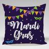 Patterns Of The Brazilian Carnival Throw Pillow Cover With Short Plush Print For Living Room Sofa Decoration Cushion Cover