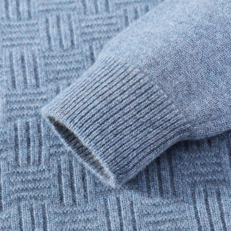 Antonio Men's 100% Pure Cashmere Round Neck Sweater