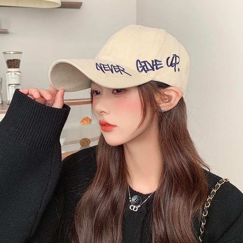 Soft Top Baseball Hat for Women In Autumn and Winter Korean Version with Large Head Circumference  Retro Face Showing Small Peaked Cap for Men