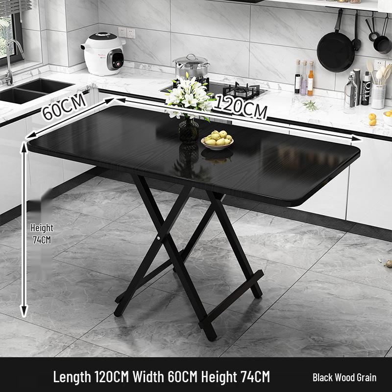 Portable Foldable Dining Table for Small Spaces - Square or Round Options for Apartments or Rental Rooms