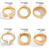 Salircon Exaggerated Punk Smooth Heavy Metal Bangle Bracelet for Women Trend Geometric Open Spring Bangle Party Jewelry Gift
