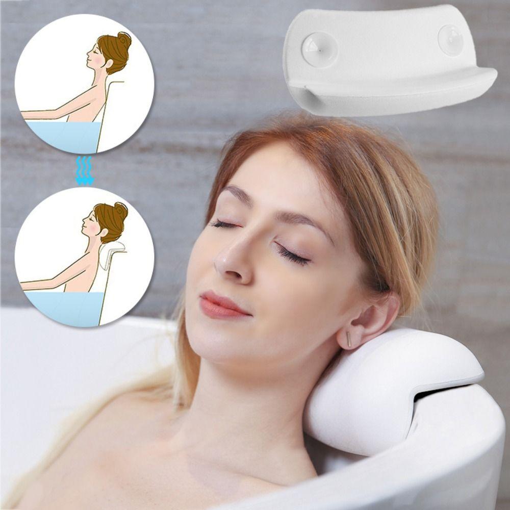 Waterproof Bathtub Pillow Back Support SPA Bath Accessories Luxury Bathing Headrest  Hotel