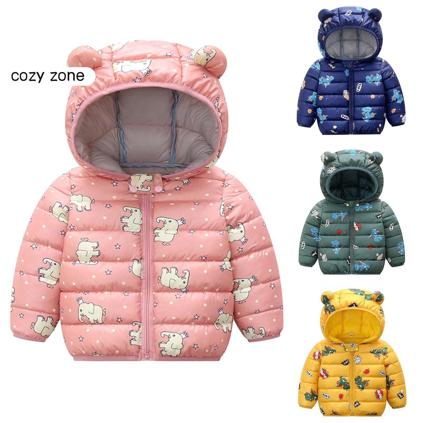 

Зимнее ветрозащитное пальто с капюшоном для маленьких мальчиков и девочек, теплая верхняя одежда, куртка