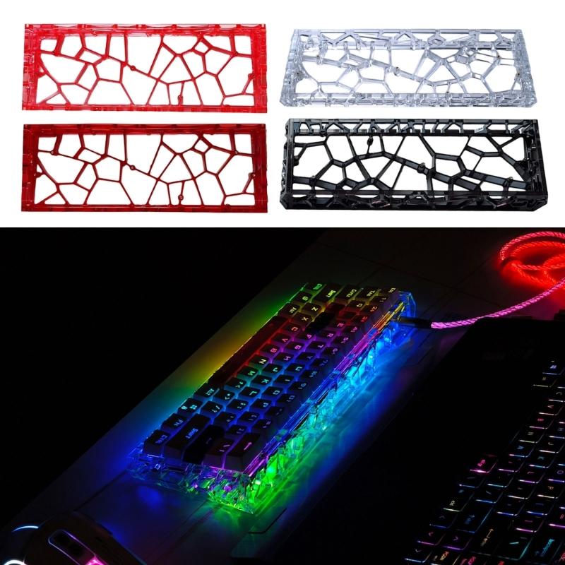 1PC Ventilated Keyboards Shell Case Durability Enhances Airflow for GH60 GT60 Multiple Brands Easy Installation