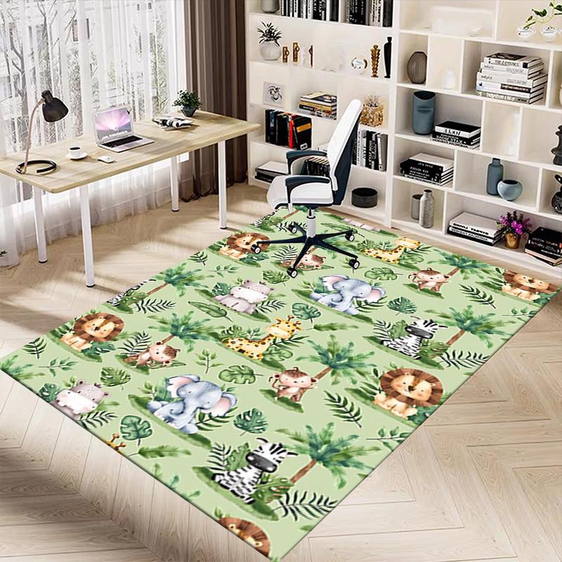 1PC jungle animals Extra Large Non Slip Floor carpet, Office, family, bedroom, Studio Large Area Rug Indoor Rugs, Vibrant Colors