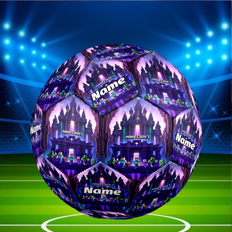 Custom Name Personalized Gamer craft-A Print Size 5 Soccer Ball Training & Match Football, for Team, Kicking, Gift for Football Enthusiasts