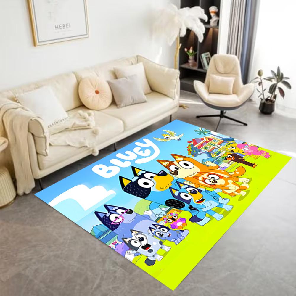 Bluey's Colorful Friends Carpet Perfect for Dormitory Decorate room Outdoor Kitchen Antislip Carpet Office home decor Perfect Gift for Friends & Famil