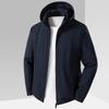 FAPAI Men's Hooded Casual Jacket