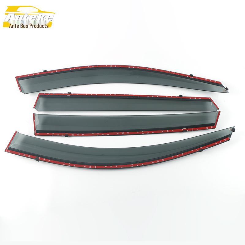 3D Stainless Steel Rain Deflector Trim for Cowin X5: 17 Models Compatible - Bright Strip PC Plastic Shield