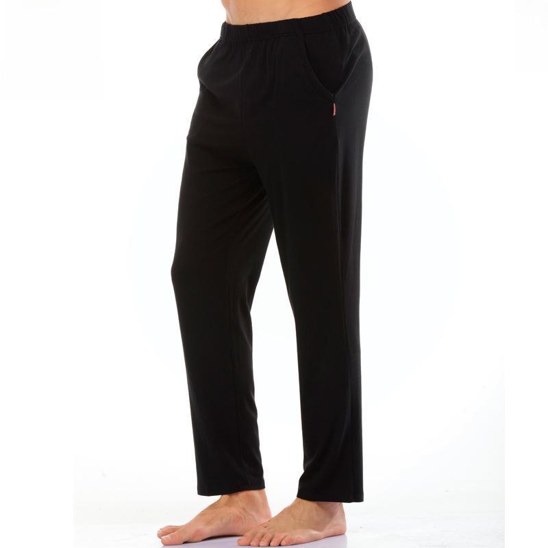 Yilanlu Men's Modal Cotton Loose Pajama Pants - Lightweight Summer Air-Conditioned Trousers
