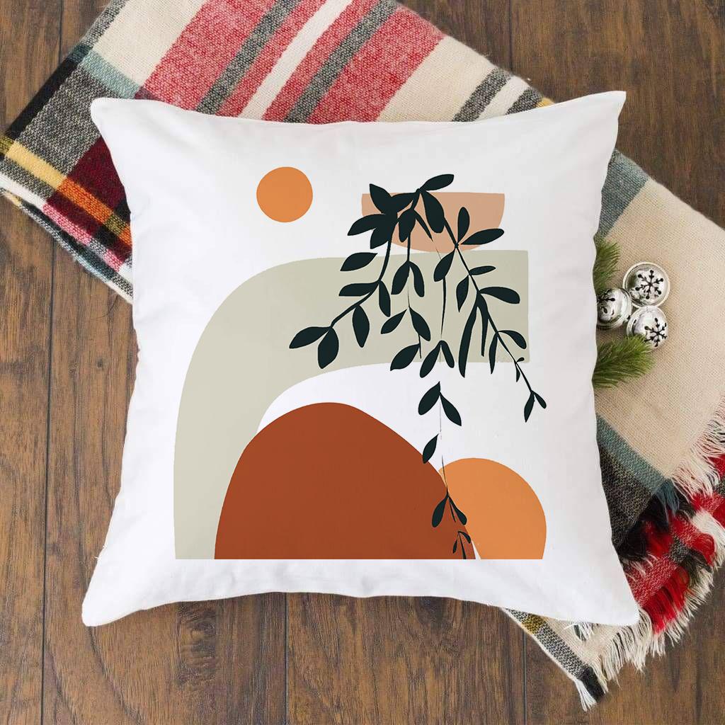 Nordic Geometric Plant Print Cushion Cover Pillow Cases Home Outdoor Balcony Sofa Living Room Aesthetic Decoration Pillowcase