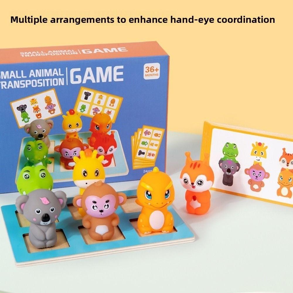 Thinking Game Logical Training Game Montessori Animal Matching Game  Preschool Training