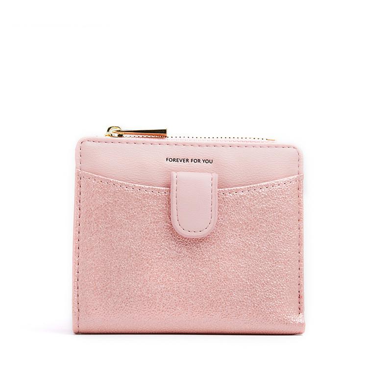 

Многофункциональный короткий кошелек для кредитных карт с блестками, тройной кошелек, сумка для денег, клатч с блестками и блестками розовый