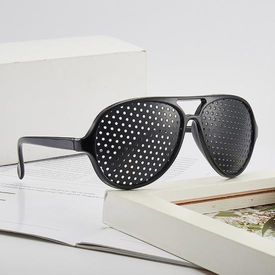 Correction Glasses Pinhole Design Unisex Correction Glasses for Vision Improvement Lightweight Comfort Frame Glasses for All-Day Wear