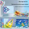 3D Origami Paper Airplane Kit - Colorful Educational Craft for Kids