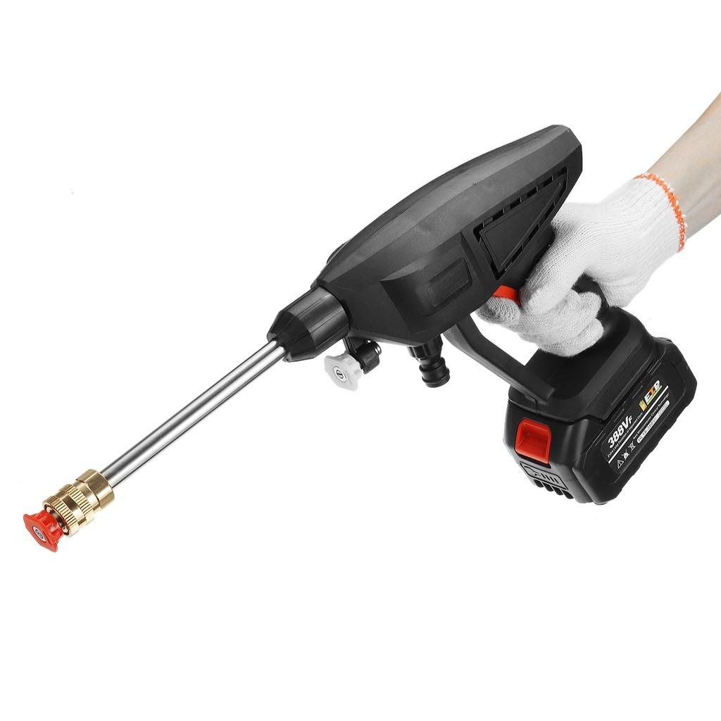 3000W 388VF Akku-Hochdruck-Autowaschanlage Sprühwasserpistole Wiederaufladbare Elektrische Reinigungs-Schaummaschine für 18V Akku