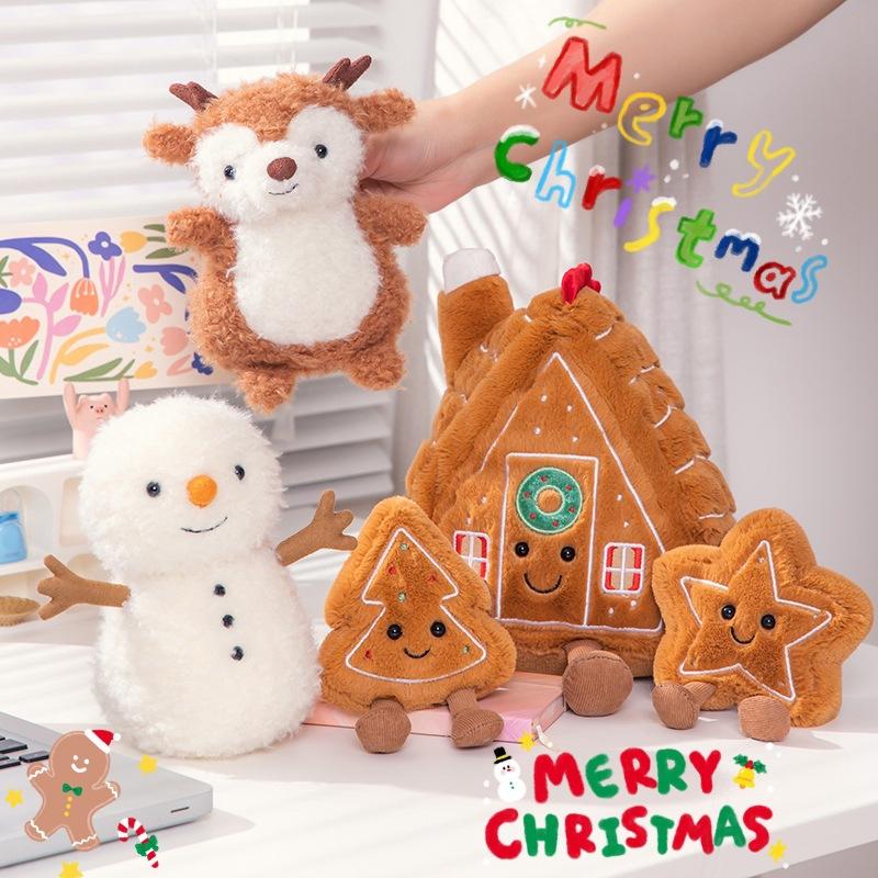New Christmas Product: Fun Snowman and Elk Plush Doll Decorative Ornaments