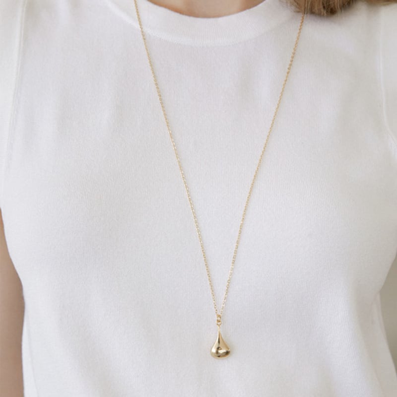 halden gourd?bottle pendant necklace (N039_gold)