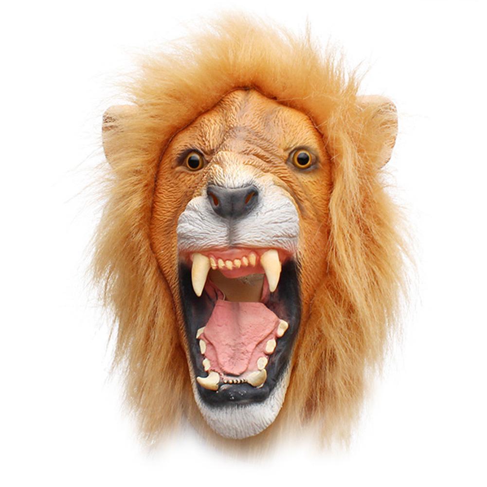 Lion Headgear Funny Skin Friendly Large Mouth Opening Lion Head Costume for Party