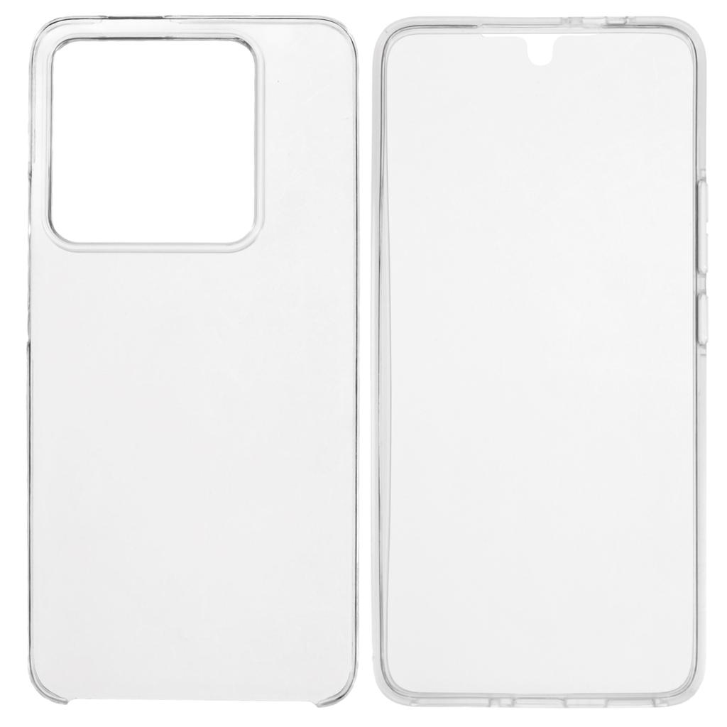 For Xiaomi 14T Pro Case TPU Frame Clear Acrylic Back Phone Cover with PET Film