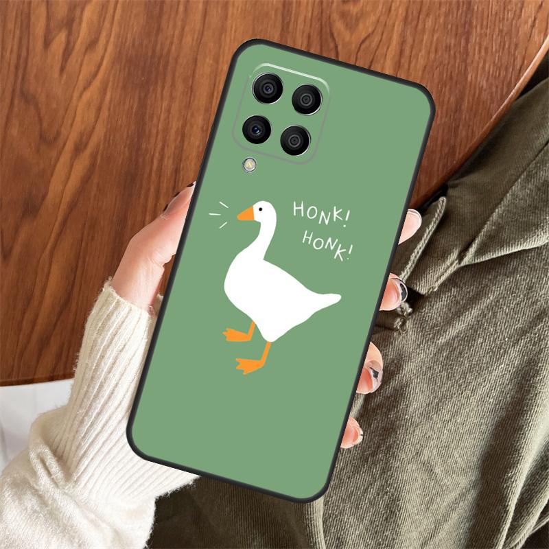Cute Cartoon Duck Case For Samsung Galaxy M14 M34 M54 M12 M32 M52 M15 M11 M13 M06 M16 M36 M56 M31 M53 M35 M55