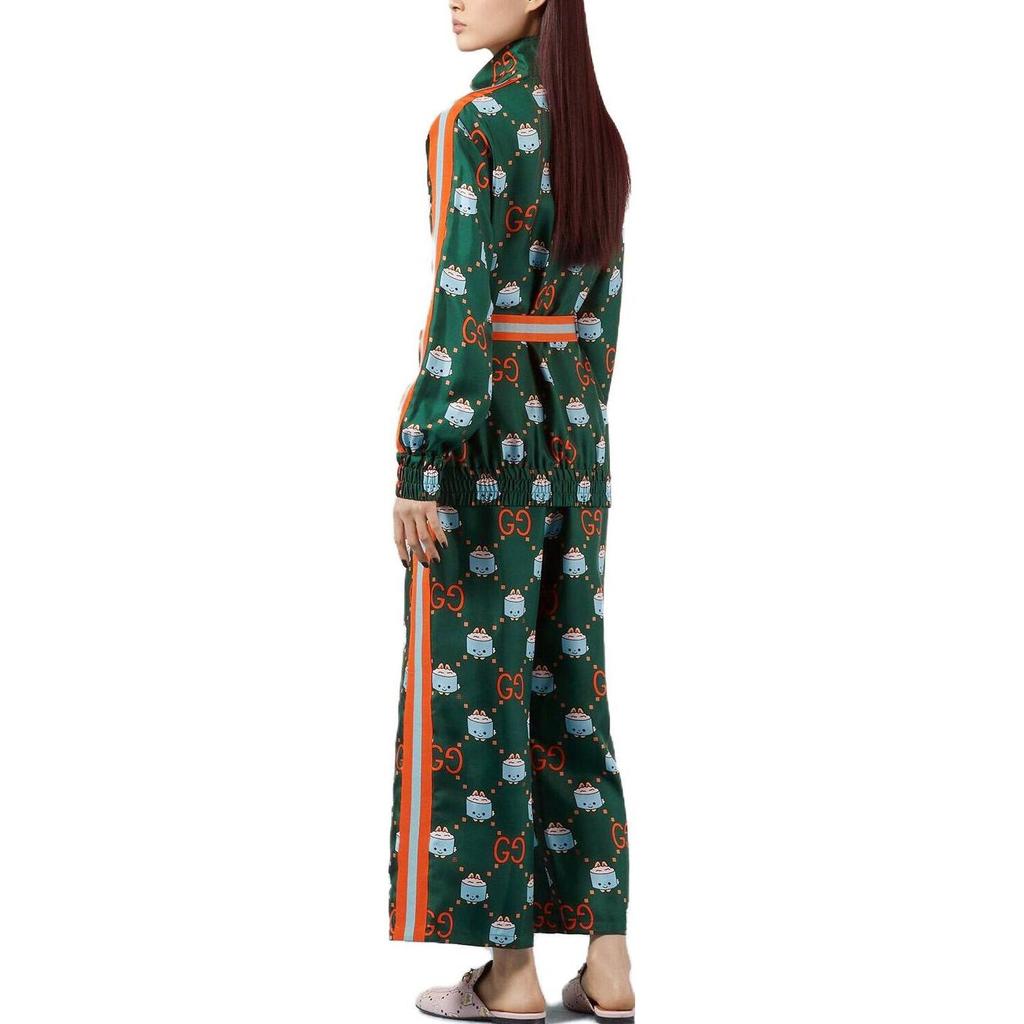 GUCCI Long Sleeved Dress Women's Green 735085-XJFBV-3343