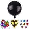 18" Colour Solid Foil Balloons Heart Star Round Shape For Wedding Birthday Party