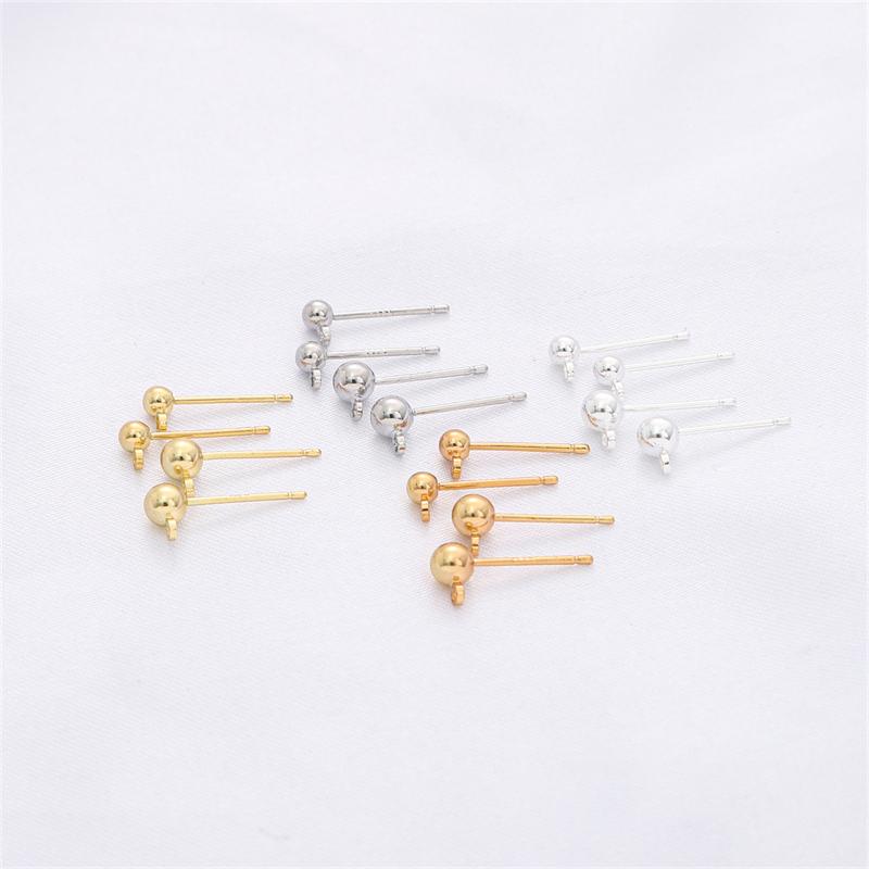 1Pair Copper Ball Belt Sling Needle For DIY Necklace Bracelet Jewelry Making Accessories Handmade Supplies