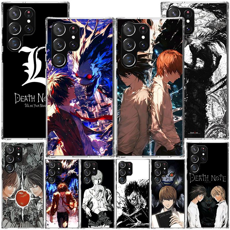 N-Note D-Death Anime Ryuk Phone Case For Samsung Galaxy S24 S25 Edge S26 Ultra S23 S22 S21 Plus S20 FE + Personalized Print Cove
