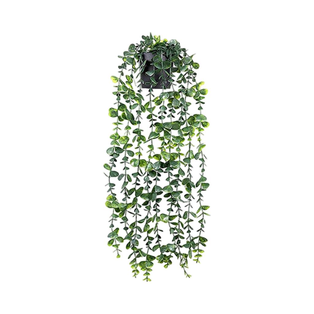 Lifelike Artificial Hanging Plants , Leaves, Indoor Wall Decoration Flowers & Small Faux Potted Plants for Home Decor