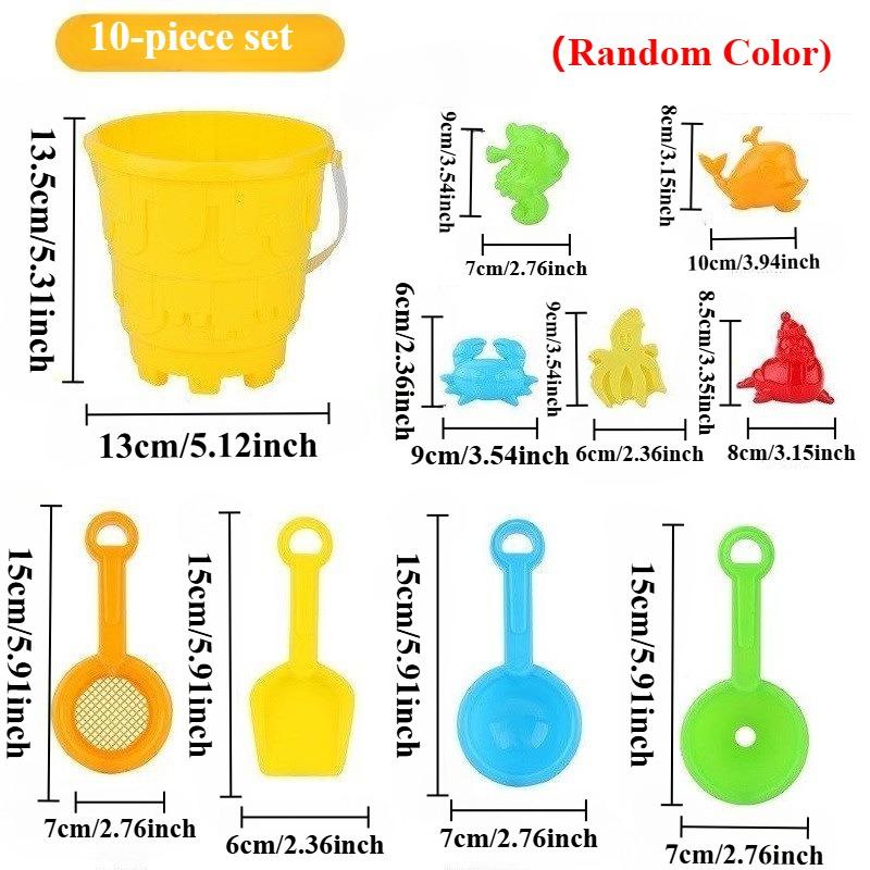 Molds Sand Beach Toys Sand Bucket And Shovels Set Sandbox Toy For Toddlers Sand Toys For Outdoor Travel Beach Sensory Toys