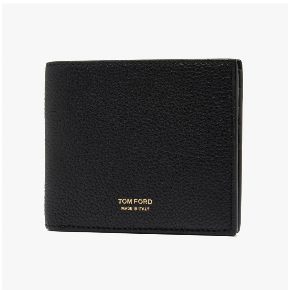 Tom Ford Classic Logo Grain Leather Wallet Y0228 Lcl158g