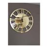 Decorative Gold Scratched Wall Clock 40 Cm Gold Yellow Modern Home Decoration Wall Clock
