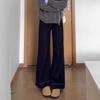 Women's Winter 2025 High-Waisted Plus Size Micro-Flared Wide-Leg Jeans