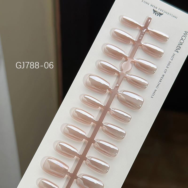 

30 шт./лот короткие накладные ногти Aurora кошачий глаз чисто балерина украшения носимые накладные ногти полное покрытие типсы искусство GJ788-06