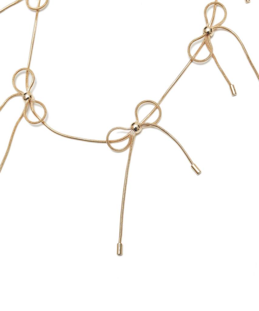 Lotsyou Ribbons Bon Chain Necklace Gold
