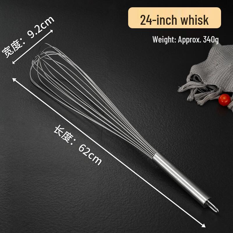 Heavy-Duty Stainless Steel Whisk Set