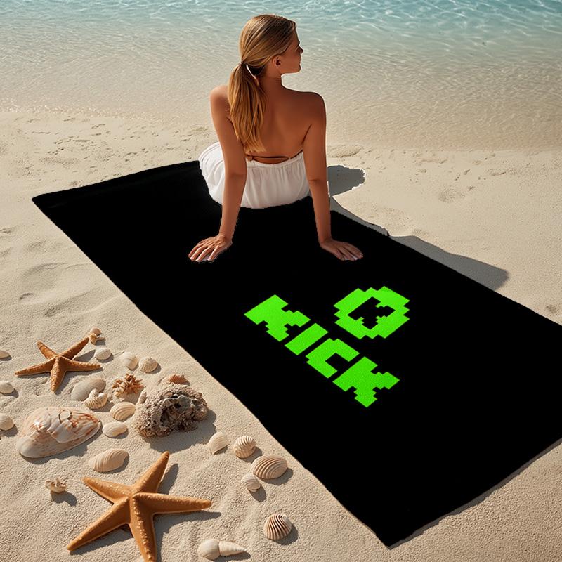 Kick Beach Towel Microfiber Beach Towel Super Soft & Absorbent for Bath, Beach, Travel  Bath Time Accessory, Fan gifts
